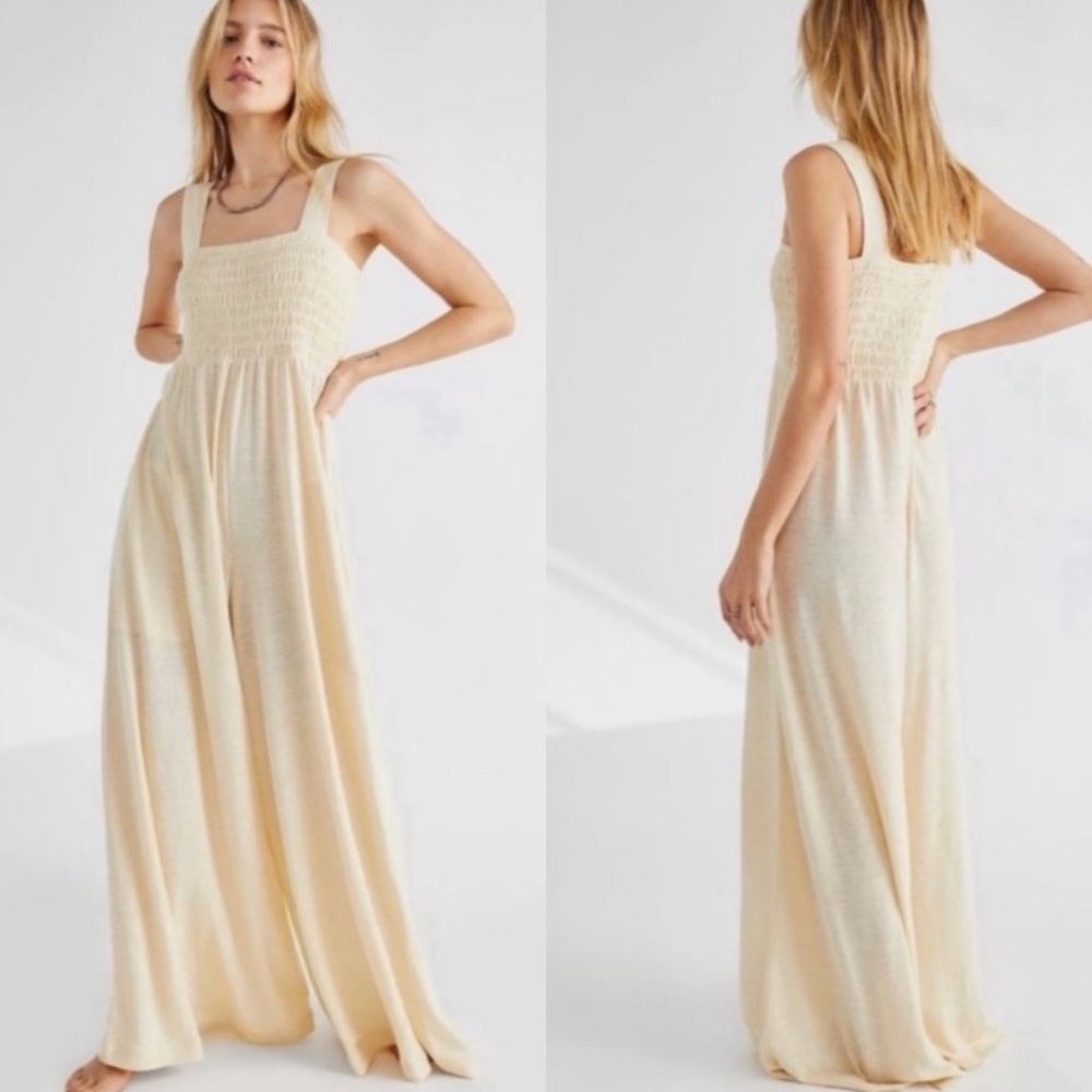Free People Beach Homecoming Linen Blend Jumper